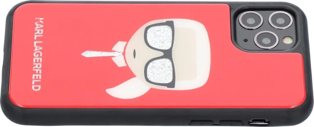 Karl Lagerfeld iPhone 11 Pro TPU Kunstleer Hoesje Rood - 3700740459669 - afbeelding 6 van 6