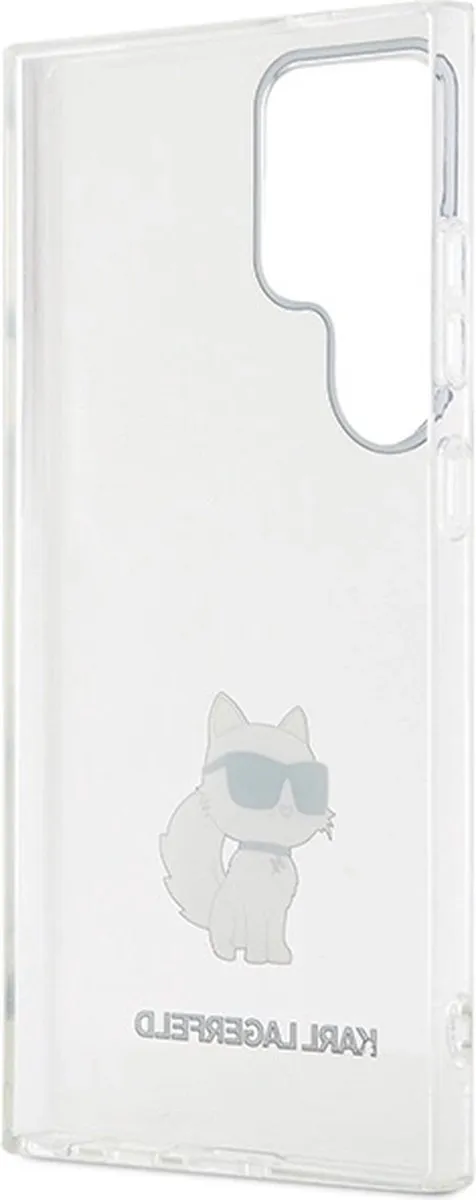 Karl Lagerfeld IML Choupette Hoesje Samsung Galaxy S24 Ultra - Transparant
