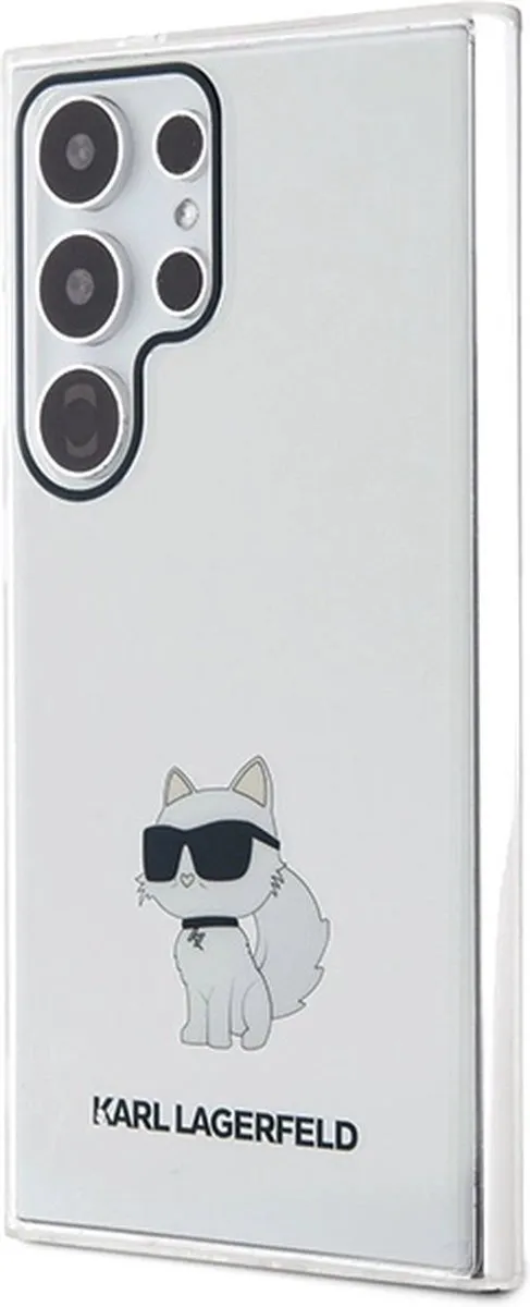 Karl Lagerfeld IML Choupette Hoesje Samsung Galaxy S24 Ultra - Transparant