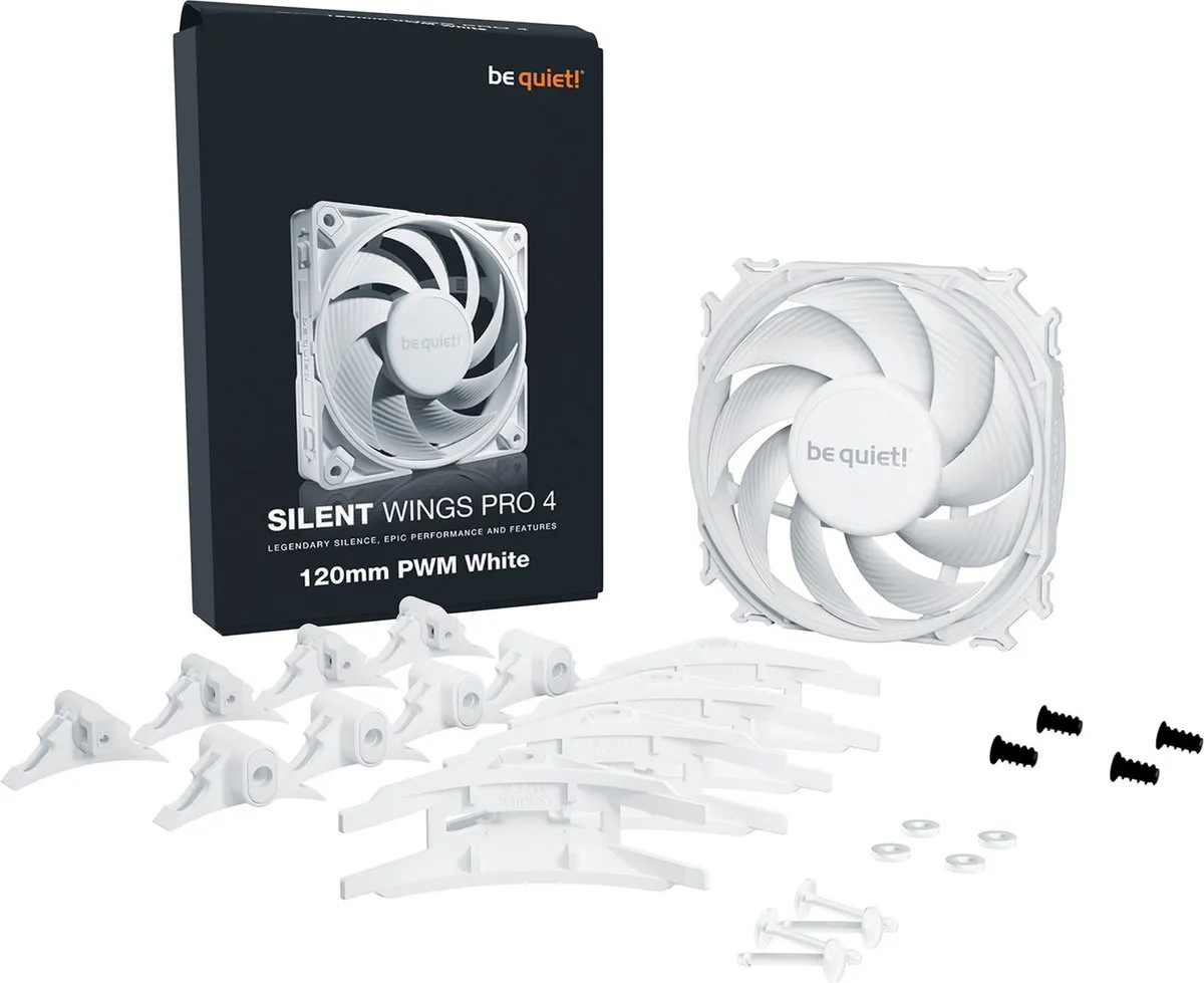 be quiet! Silent Wings Pro 4 BL118 PC-ventilator 120mm - Wit