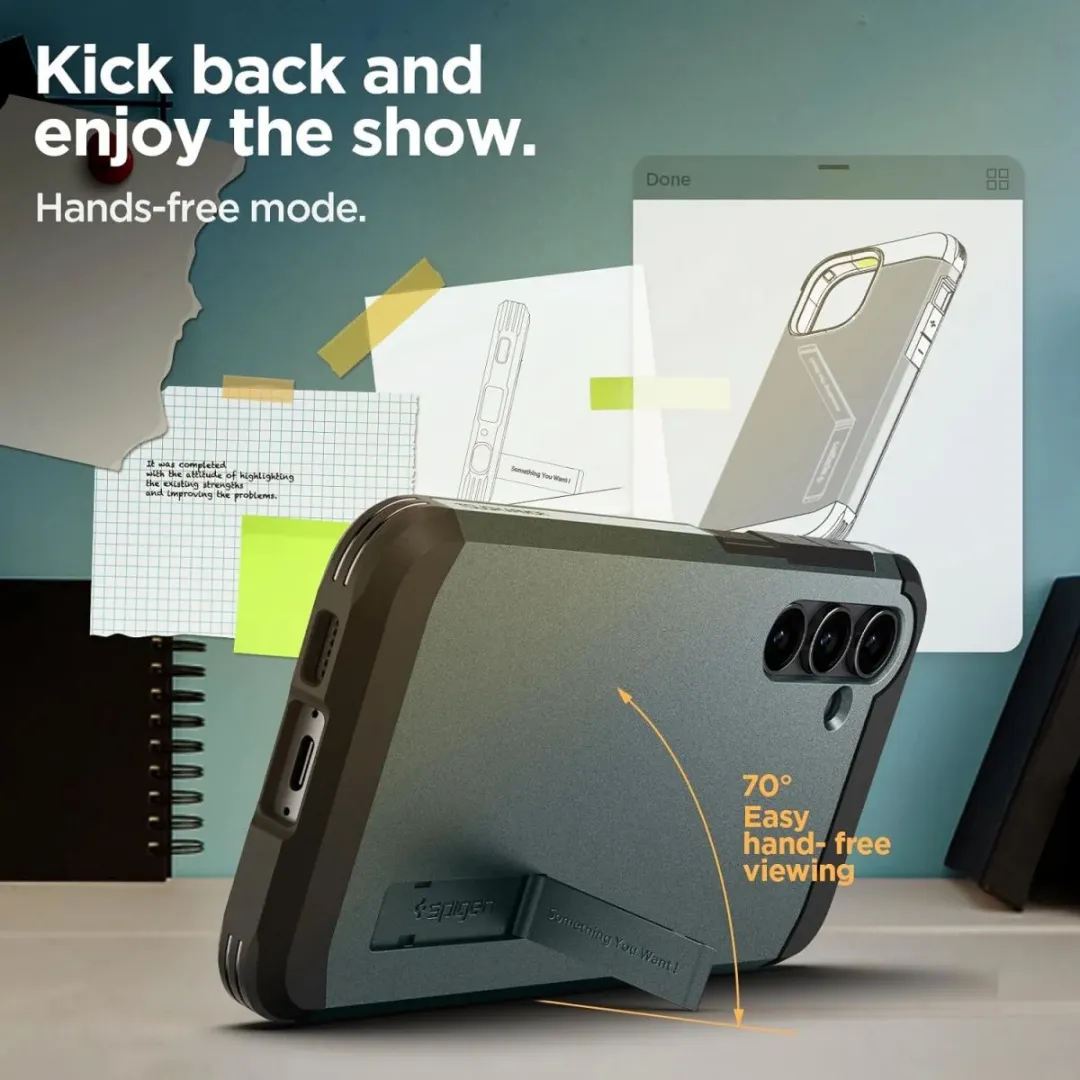 Spigen Tough Armor Back Cover Samsung Galaxy S23 FE - Groen