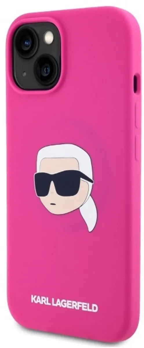 Karl Lagerfeld Hoesje iPhone 15 6.1 Siliconen - Transparent