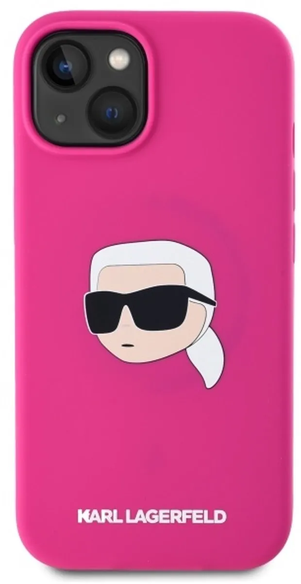 Karl Lagerfeld Hoesje iPhone 15 6.1 Siliconen - Transparent