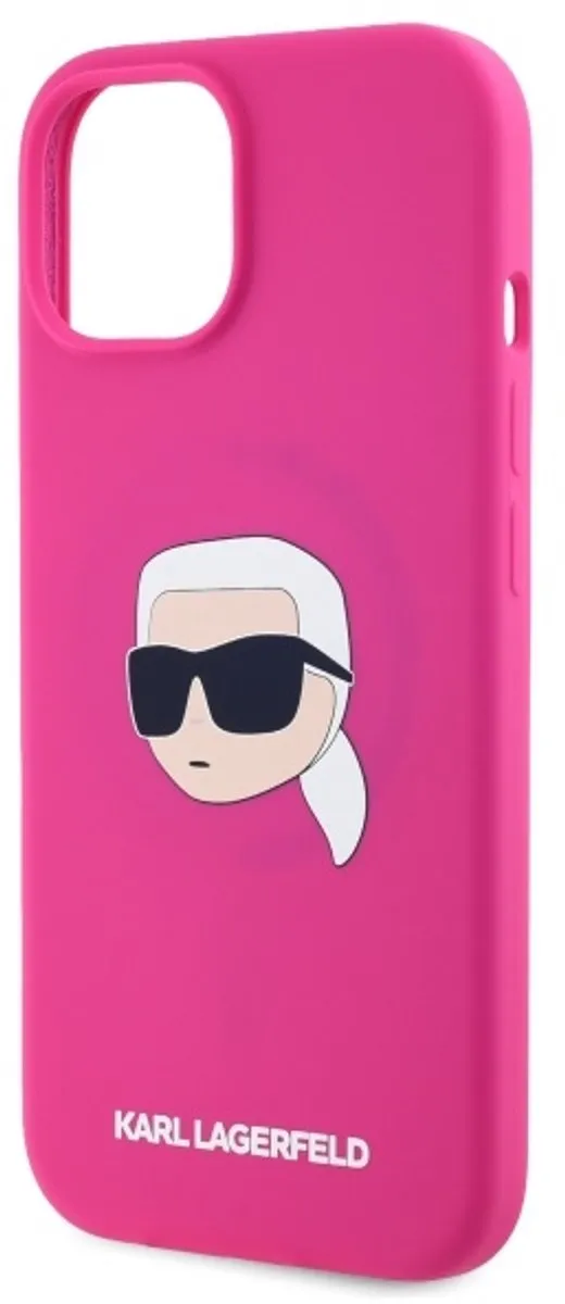 Karl Lagerfeld Hoesje iPhone 15 6.1 Siliconen - Transparent