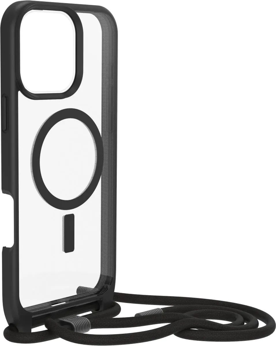 OtterBox Necklace Back Cover Hoesje iPhone 16 Pro Max - Transparant Zwart
