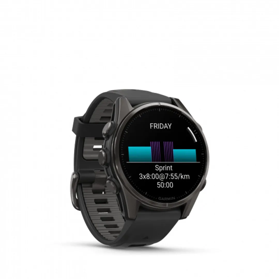 Garmin fēnix 8 43mm - AMOLED Sapphire - Carbongrijs/Zwart - afbeelding 6 van 6
