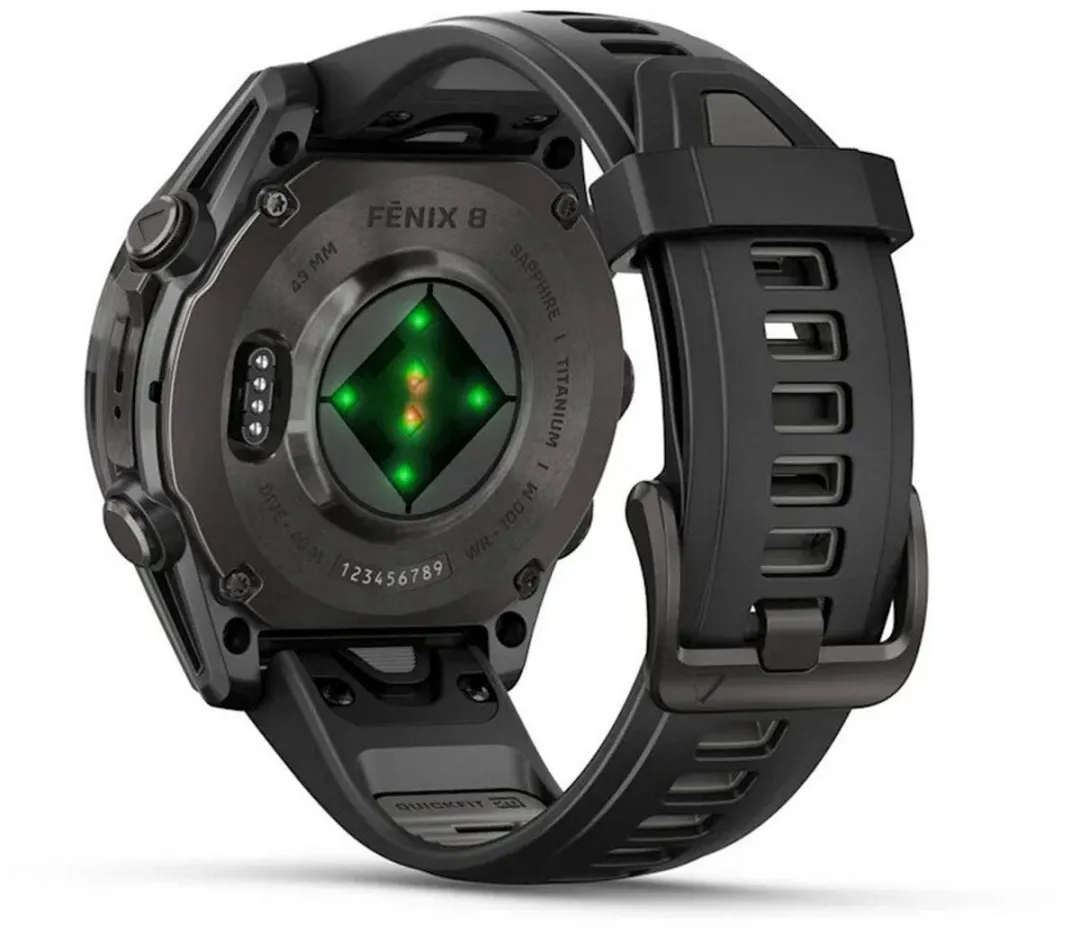 Garmin Fenix 8 Sapphire AMOLED 43mm - 010-02903-21 Smartwatch - Zwart/Grijs