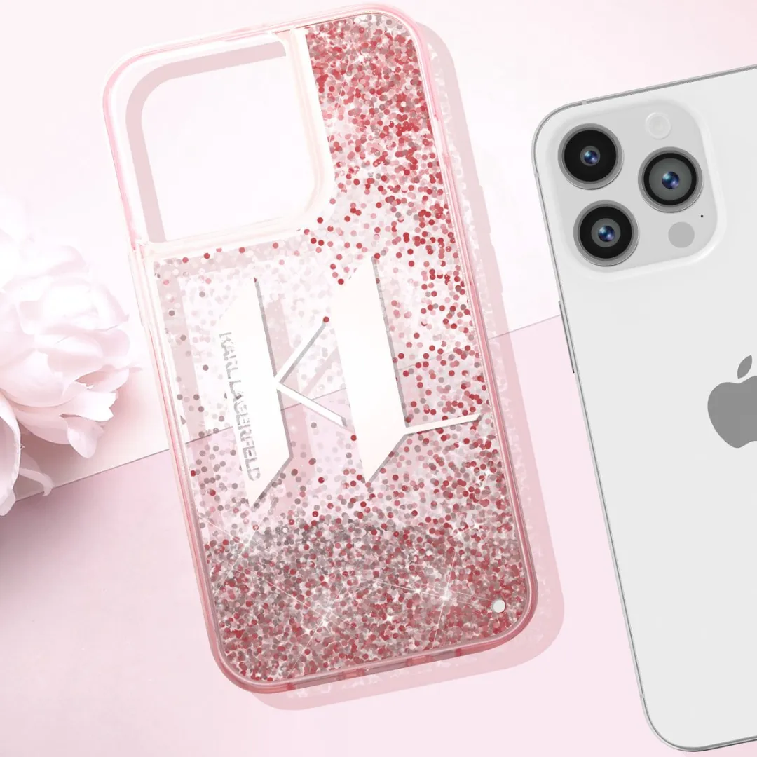 Karl Lagerfeld iPhone 14 Pro Max Hoesje Roze H5674
