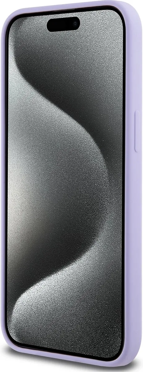Karl Lagerfeld iPhone 15 Pro Max Backcover - Paars - KC Head Ring