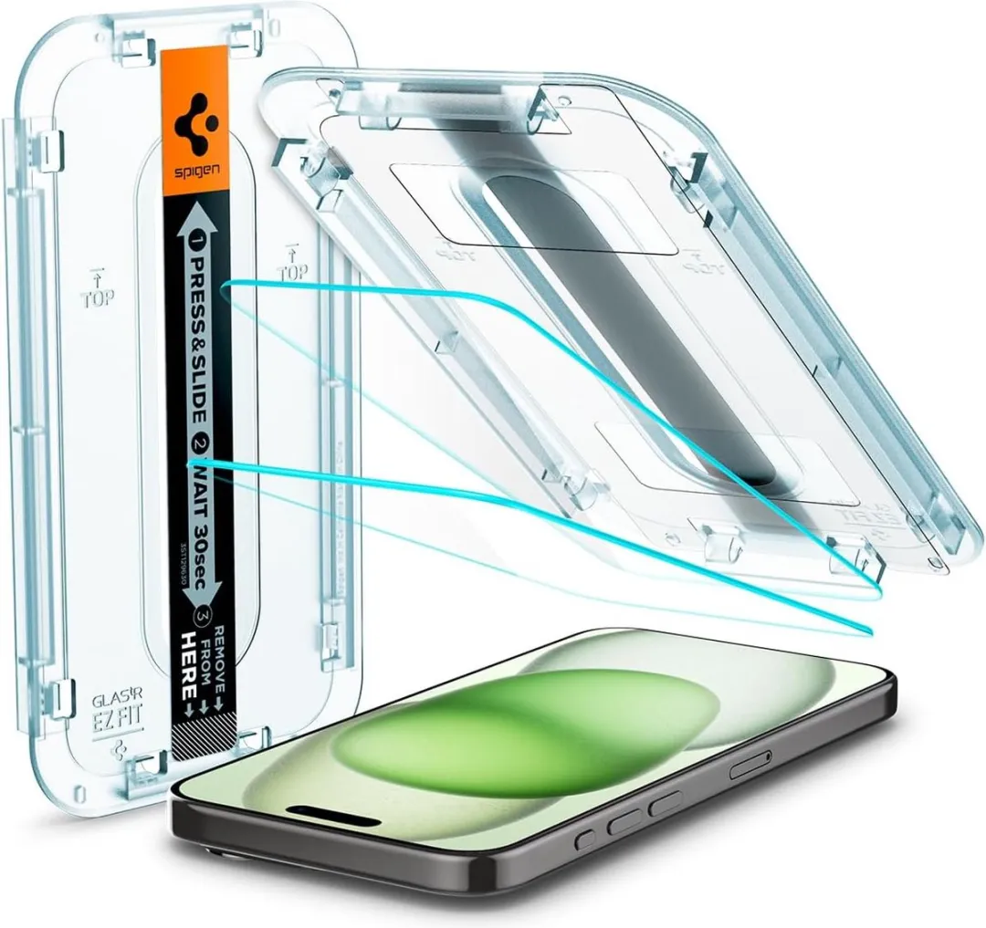 Spigen Glas.tR EZ Fit iPhone 15 Plus Screenprotector