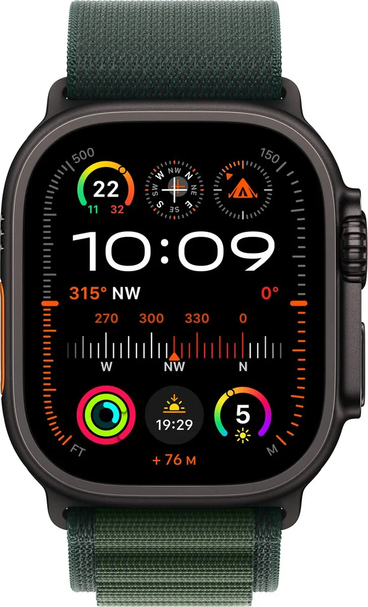 Apple Watch Series Ultra 2 Alpine Loop 49mm S - Dark Green