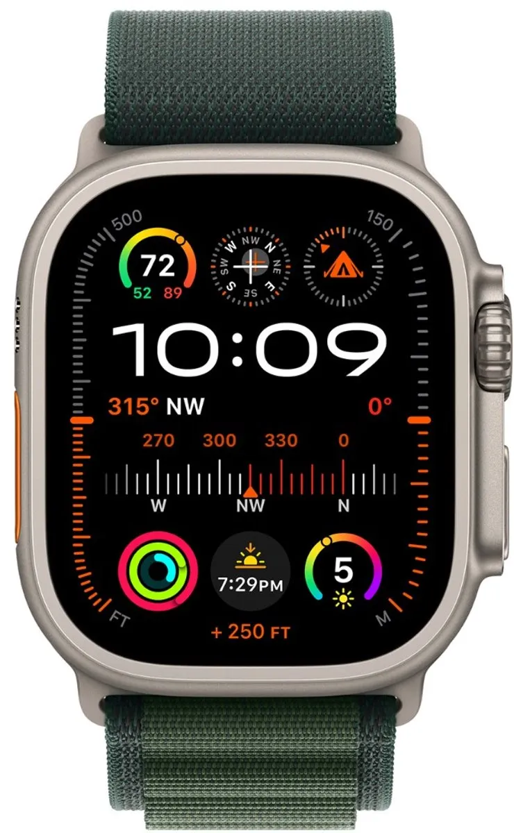 Apple Watch Series Ultra 2 Alpine Loop 49mm S - Dark Green