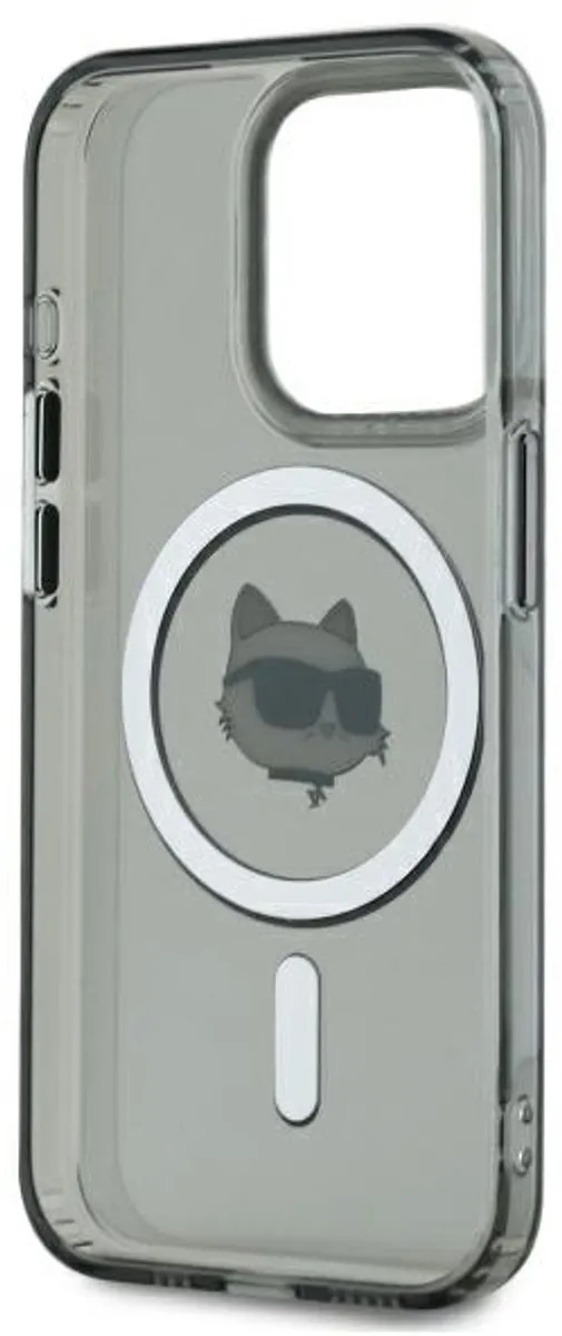 Karl Lagerfeld MagSafe Hoesje iPhone 15 Pro Choupette - Zwart