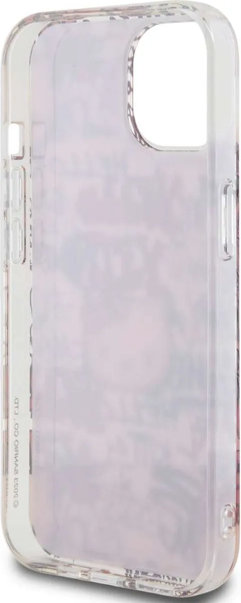 Hello Kitty IML Tags Graffiti Hoesje iPhone 15 - Roze