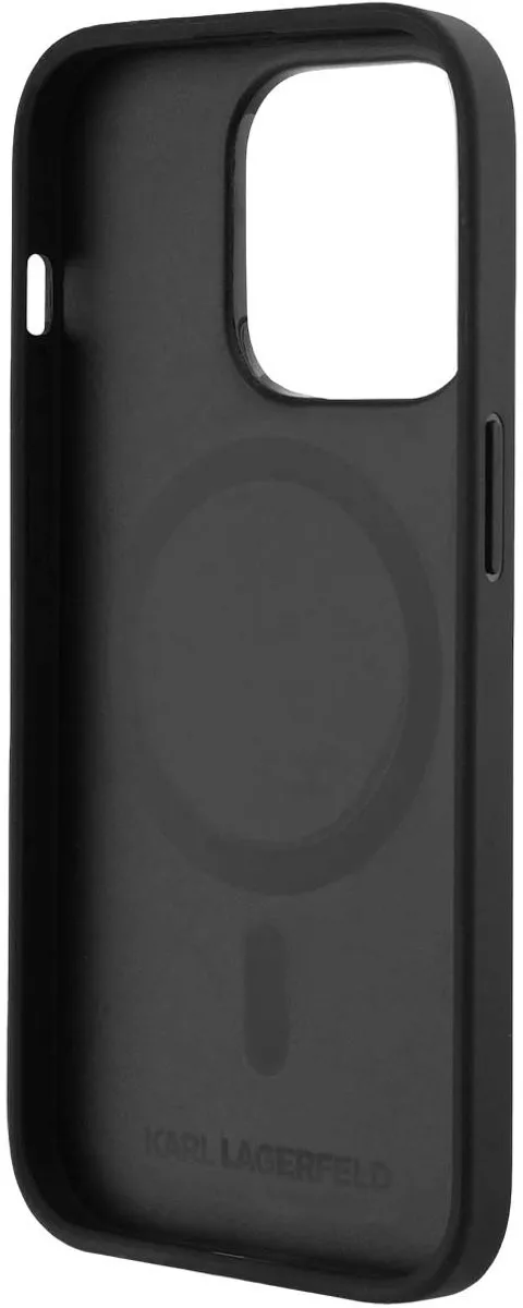 Karl Lagerfeld KLHMP14XPGKHPHK Back Cover - iPhone 14 Pro Max - Zwart