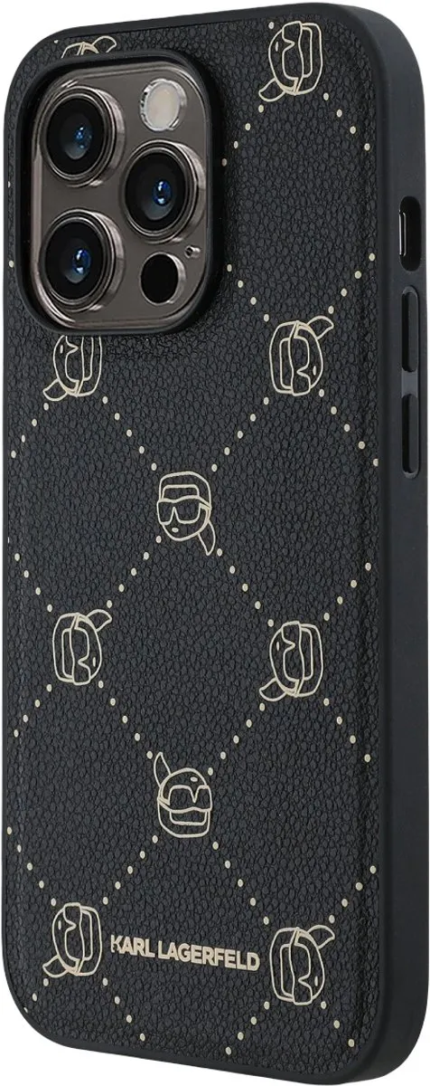 Karl Lagerfeld KLHMP14XPGKHPHK Back Cover - iPhone 14 Pro Max - Zwart