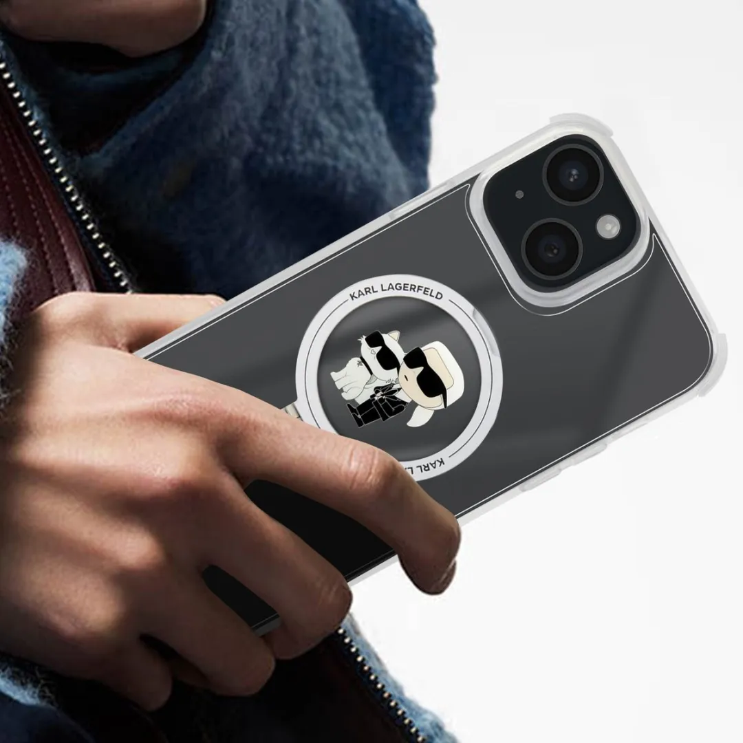 Karl Lagerfeld MagSafe Hoesje iPhone 15 H68872 - Transparant