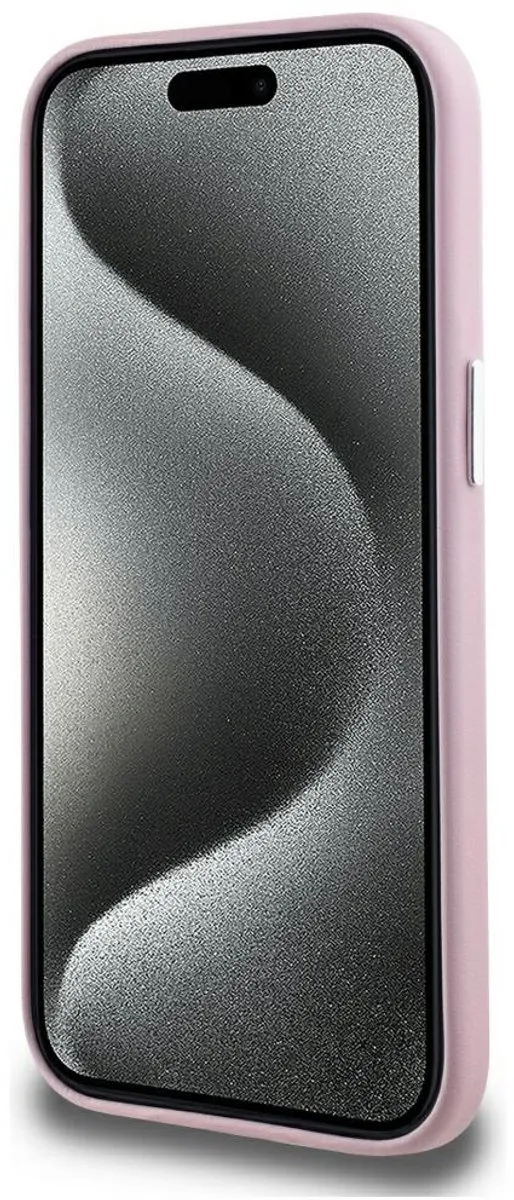 Karl Lagerfeld iPhone 15 Hoesje Magsafe Metaal Transparent