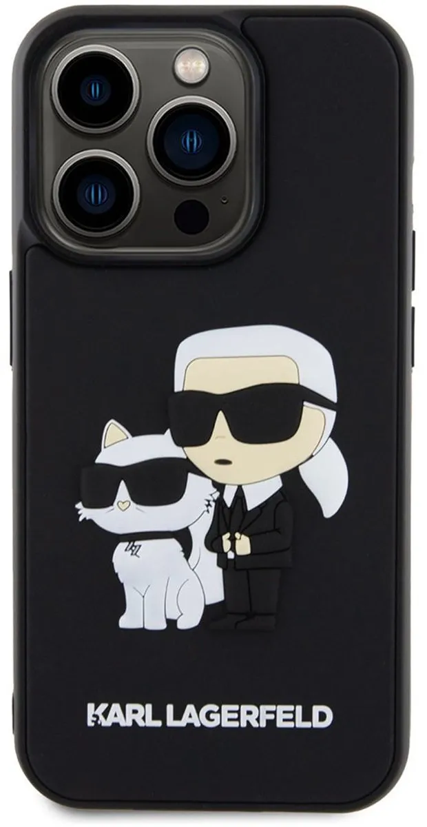 Karl Lagerfeld Karl Choupette 3D Case iPhone 13 Pro KLHCP13L3DRKCNK - Zwart