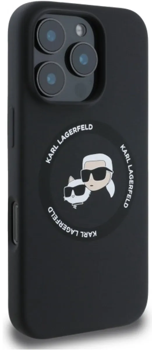 Karl Lagerfeld Hoesje iPhone 16 Pro Max MagSafe - Zwart - afbeelding 6 van 6