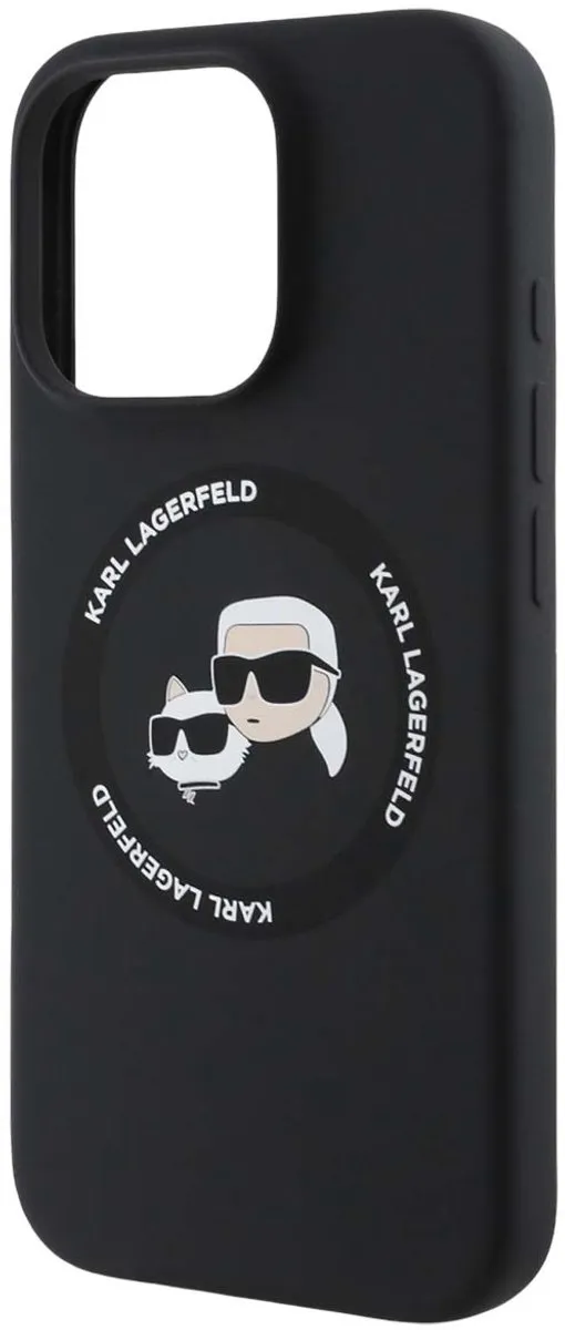 Karl Lagerfeld Hoesje iPhone 16 Pro Max MagSafe - Zwart