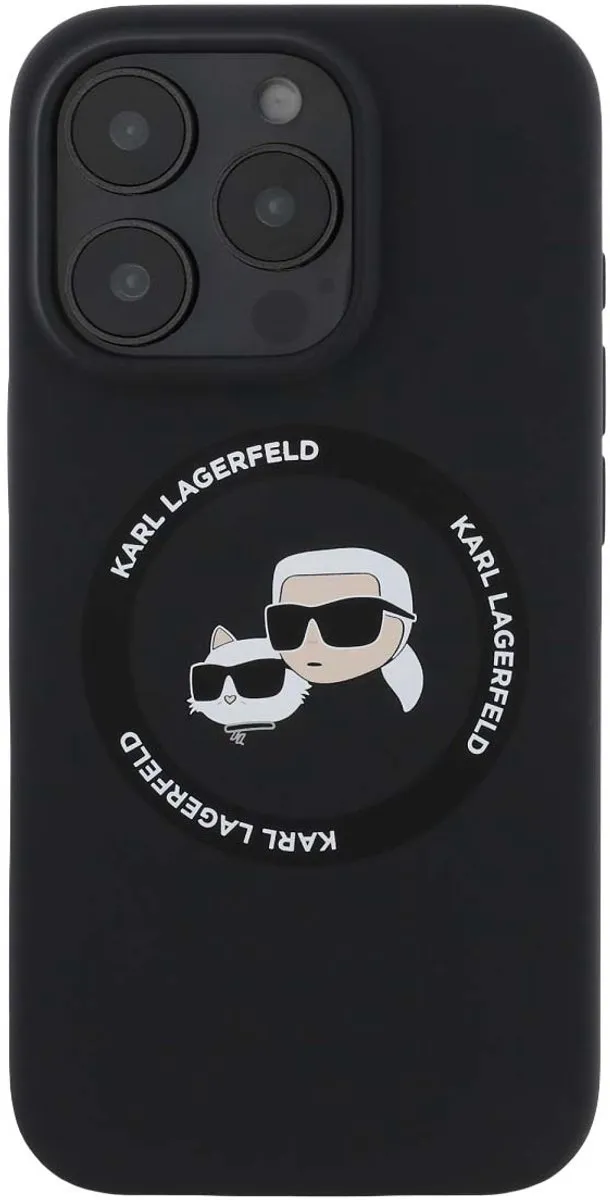 Karl Lagerfeld Hoesje iPhone 16 Pro Max MagSafe - Zwart