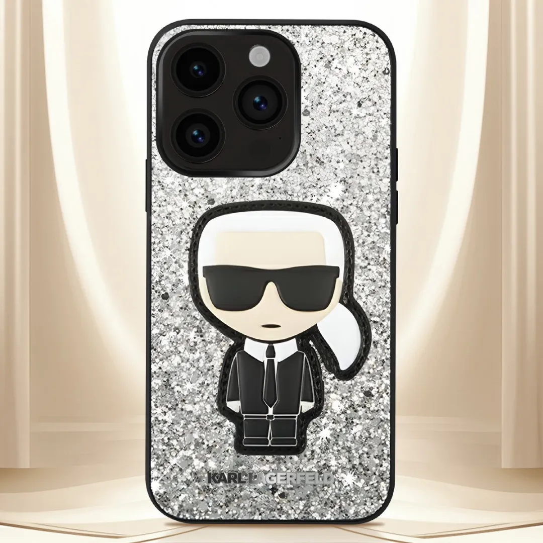 Karl Lagerfeld iPhone 14 Pro Hoesje H7419 - Zilver