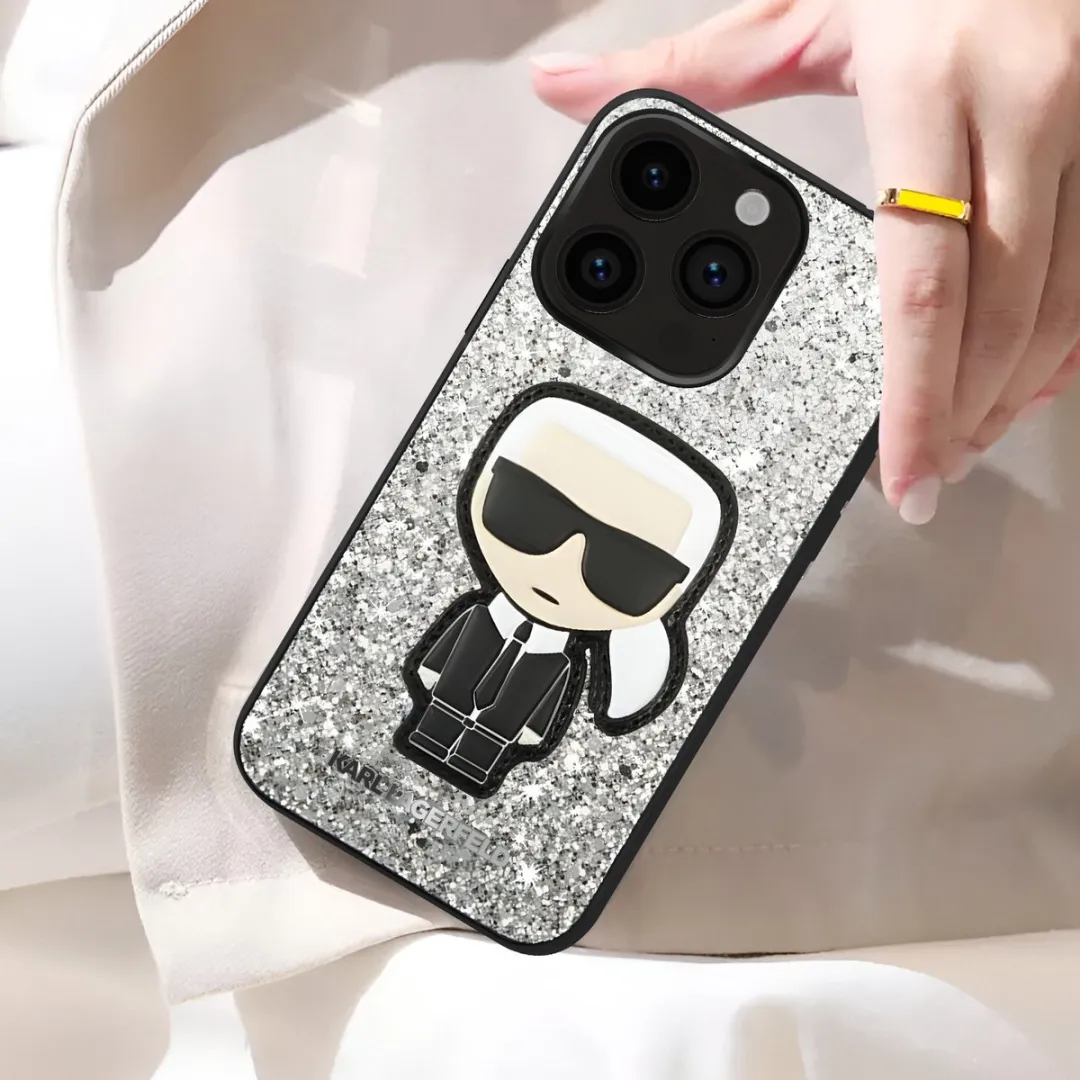 Karl Lagerfeld iPhone 14 Pro Hoesje H7419 - Zilver
