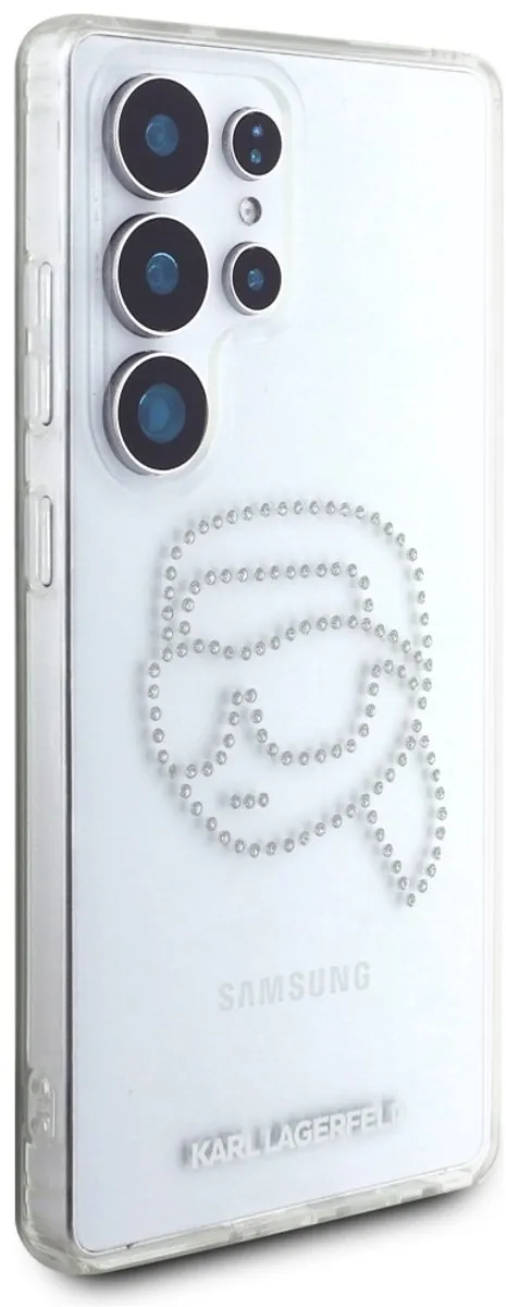 Karl Lagerfeld Case Strass Karl Hoofd Logo - Samsung Galaxy S25 Ultra - Transparent