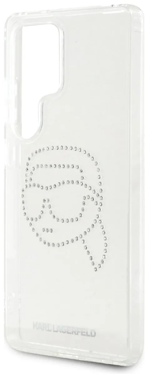 Karl Lagerfeld Case Strass Karl Hoofd Logo - Samsung Galaxy S25 Ultra - Transparent