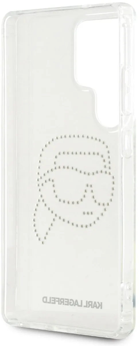 Karl Lagerfeld Case Strass Karl Hoofd Logo - Samsung Galaxy S25 Ultra - Transparent