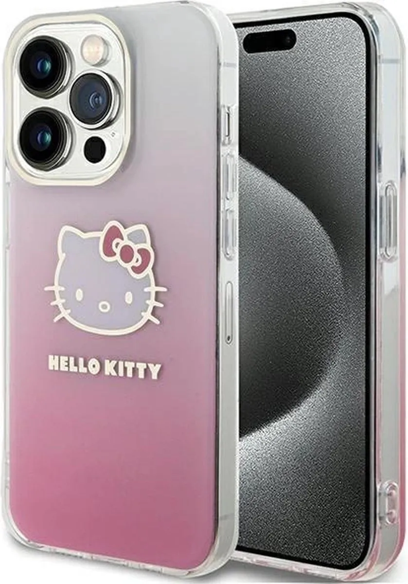 Hello Kitty IML Gradient Hoofdhoes iPhone 14 Pro - Roze - afbeelding 2 van 2
