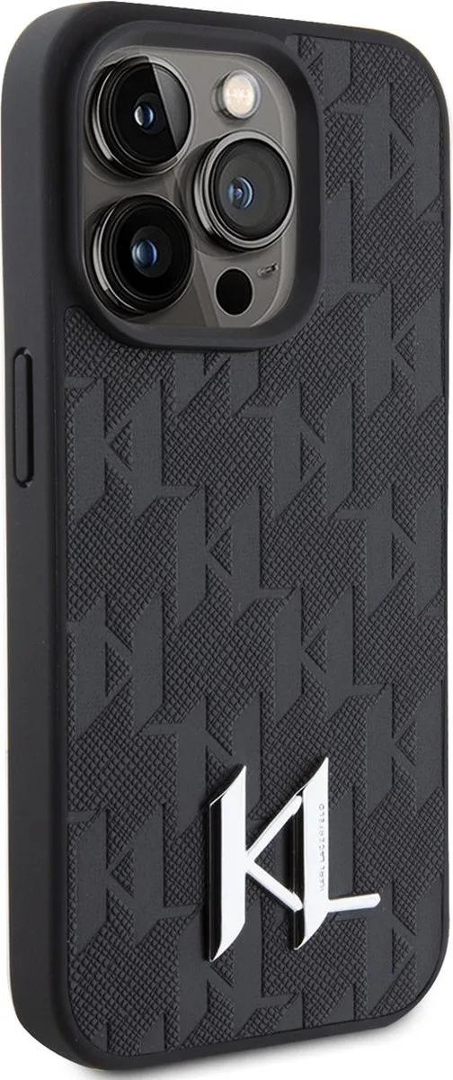 Karl Lagerfeld iPhone 15 Pro Hardcase - Zwart