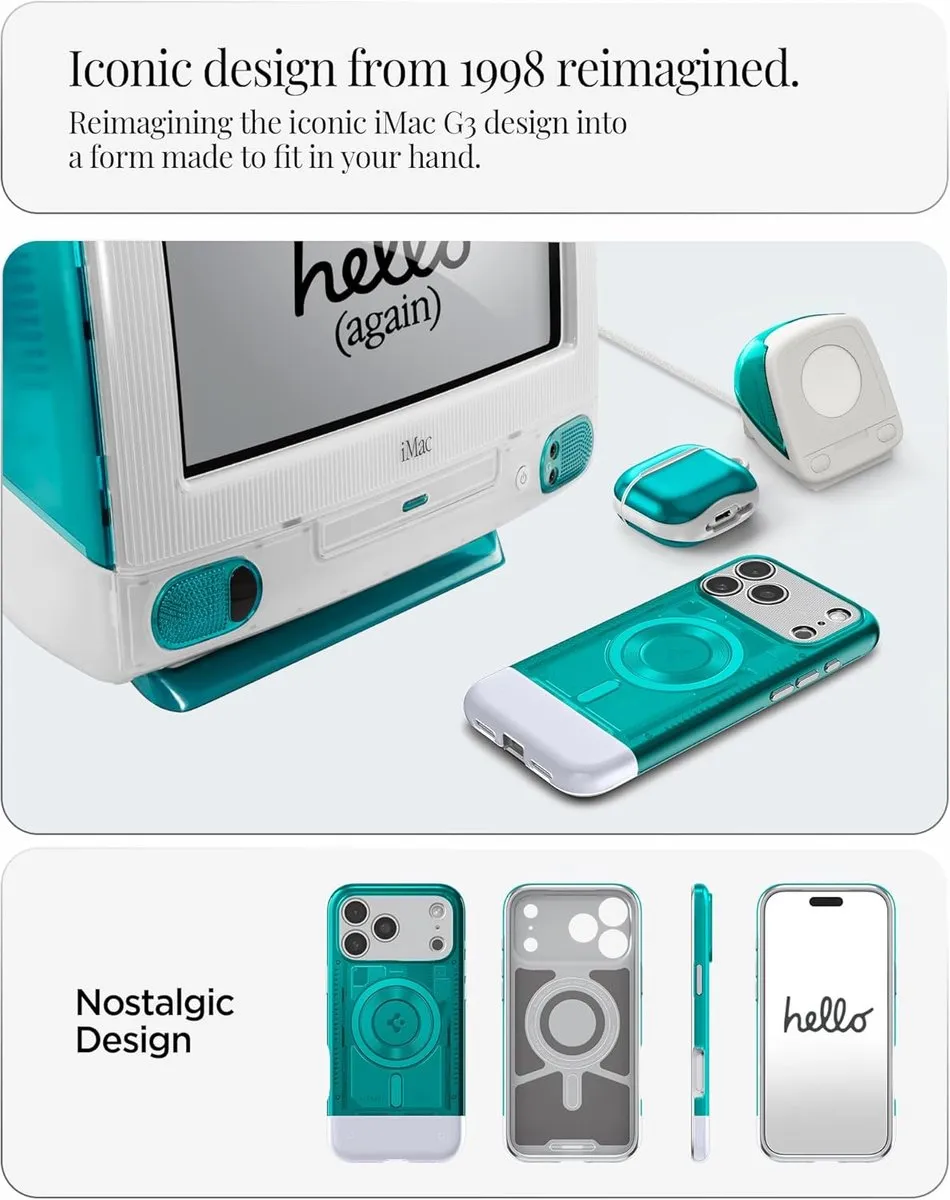 Spigen C1 Back Cover Hoesje - iPhone 17 Pro Max Bondi Blue
