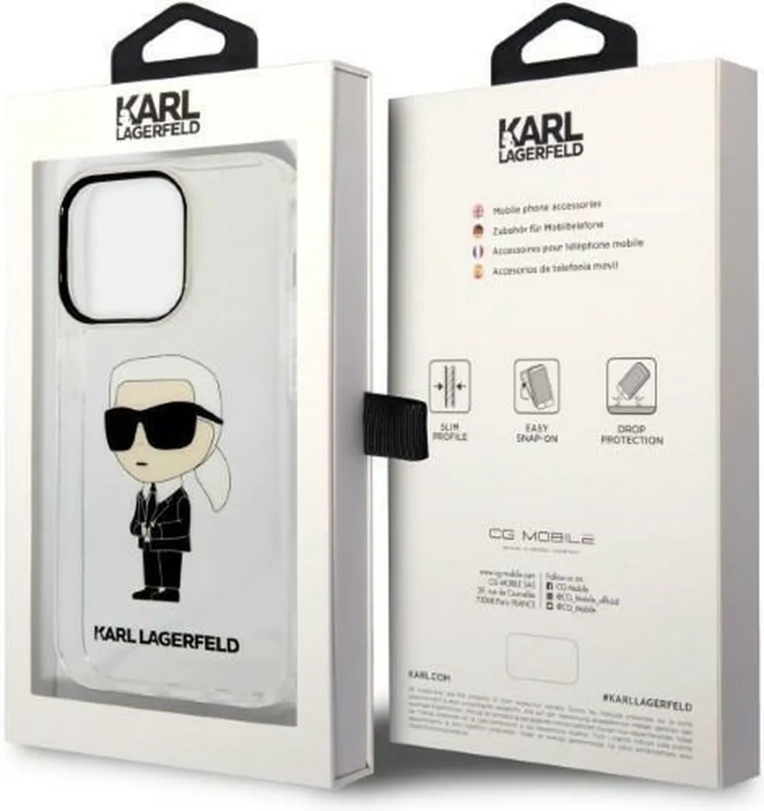 Karl Lagerfeld KLHCP14XHNIKTCT iPhone 14 Pro Max Hardcase - Transparant - afbeelding 6 van 6