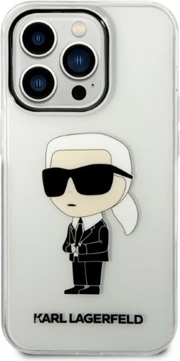Karl Lagerfeld KLHCP14XHNIKTCT iPhone 14 Pro Max Hardcase - Transparant