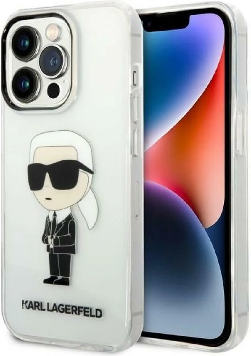 Karl Lagerfeld KLHCP14XHNIKTCT iPhone 14 Pro Max Hardcase - Transparant