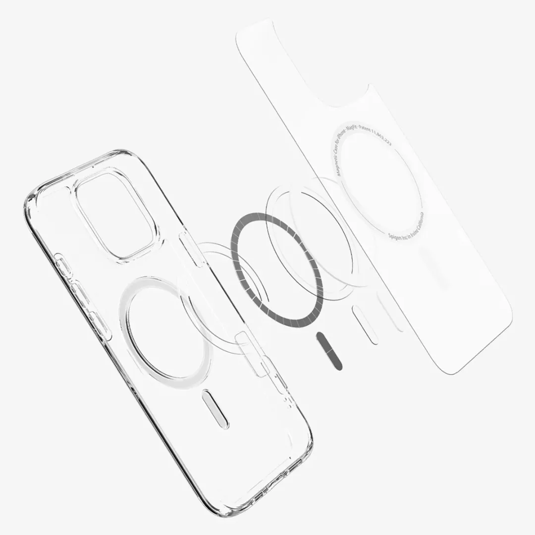 Spigen Ultra Hybrid MagFit ACS08133 Hoesje - iPhone 16 Pro - Transparant - afbeelding 6 van 6