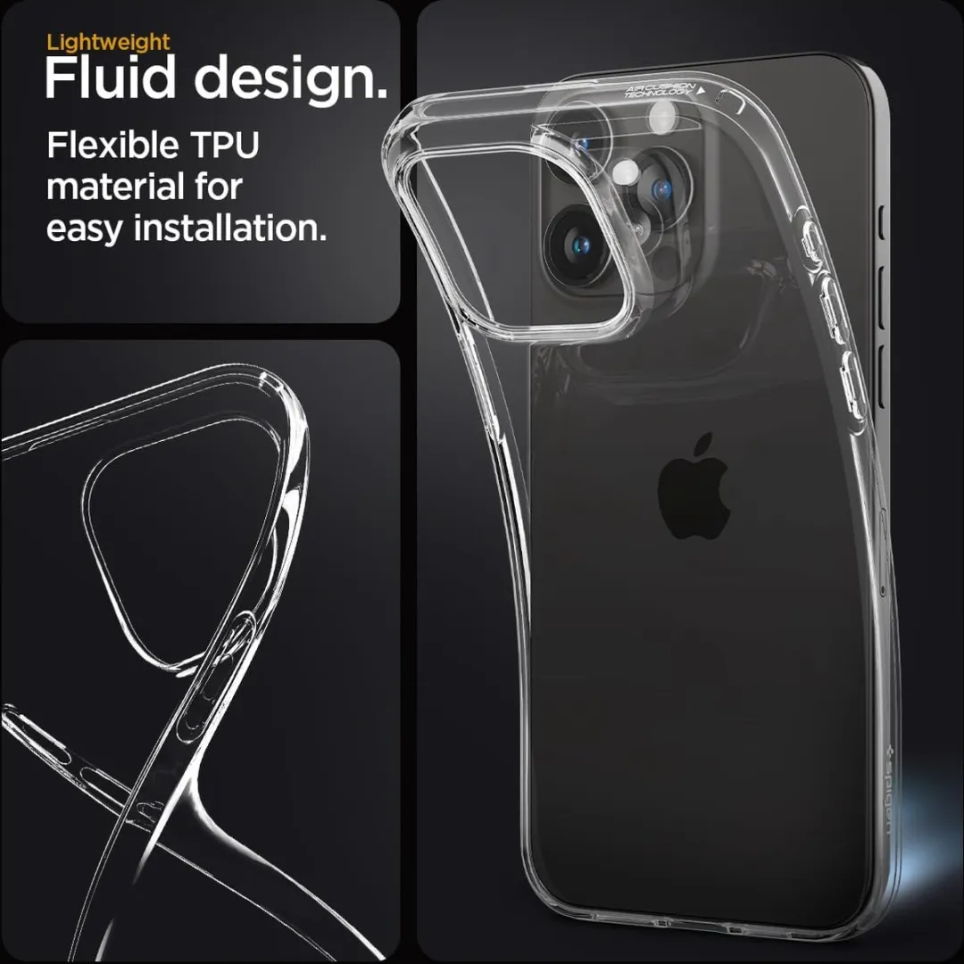 Spigen Liquid Crystal Hoesje iPhone 15 Pro Max - Transparant