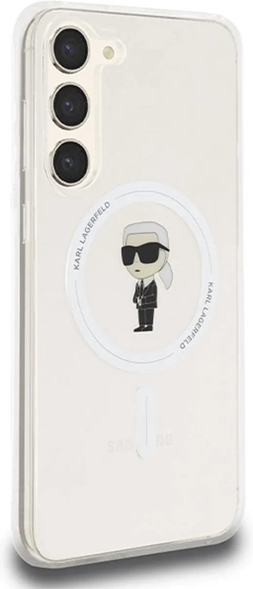 Karl Lagerfeld IML Ikonik MagSafe Hoesje - Samsung Galaxy S24+ - Transparant