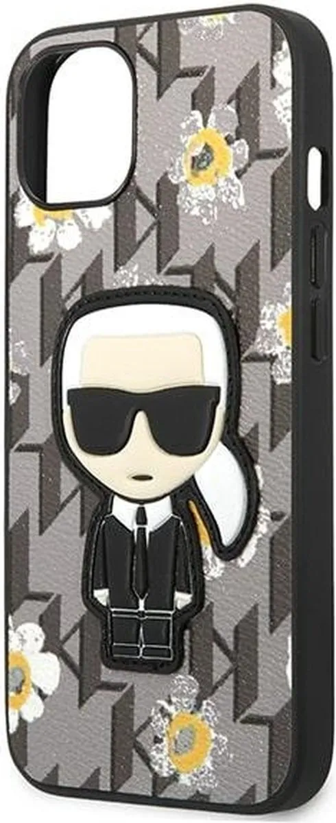 Karl Lagerfeld KLHCP13SPMNFIK1 iPhone Hoesje - Grijs