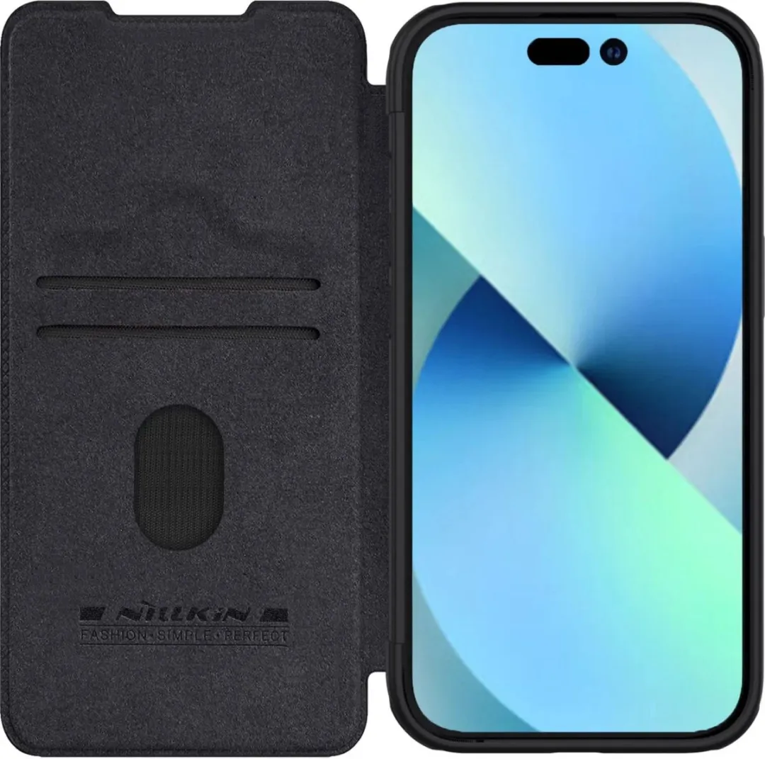 Nillkin Qin Pro Leather Hoesje iPhone 15