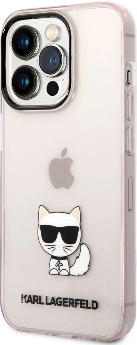 Karl Lagerfeld iPhone 14 Pro Max TPU Hoesje - Roze - 3666339076504