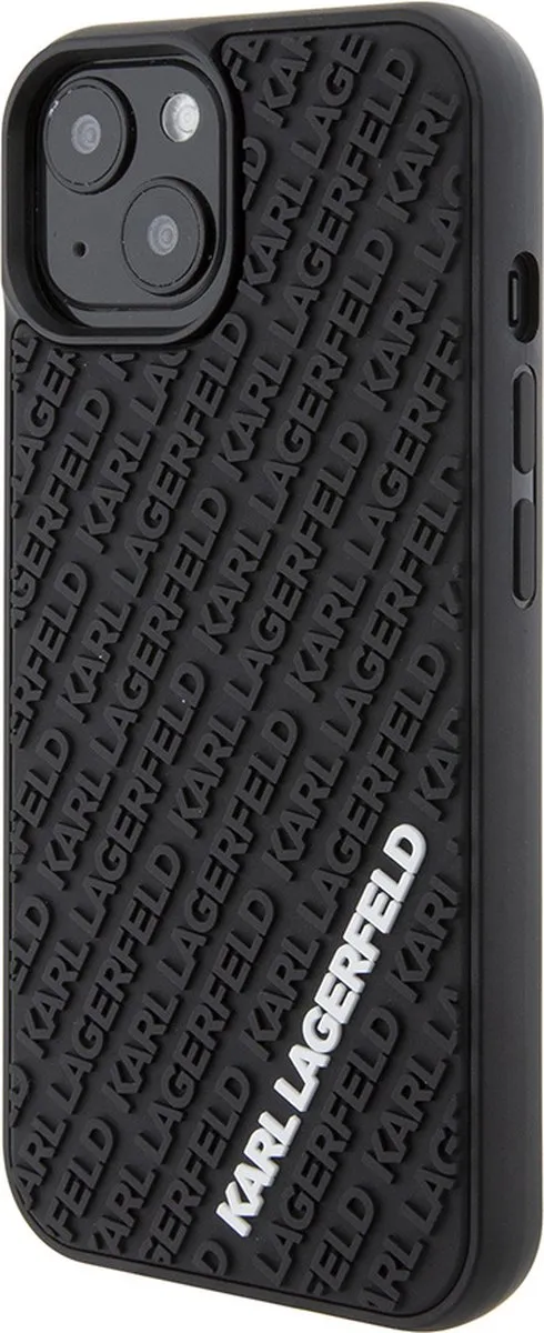 Karl Lagerfeld iPhone 15 Backcase - Effen Zwart - TPU