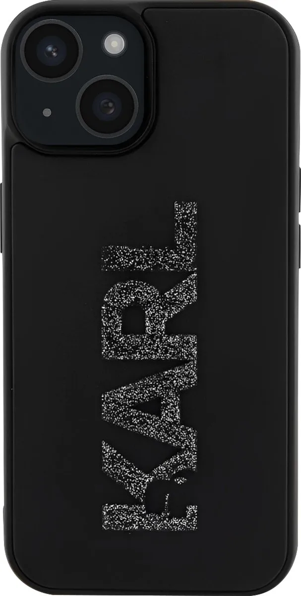 Karl Lagerfeld iPhone 15 Backcase - Effen Zwart - TPU