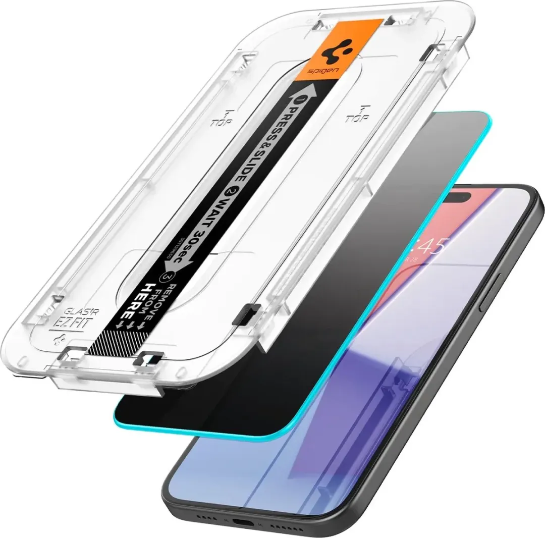 Spigen Glas.tR Screenprotector iPhone 16 - Privacyglas - 2 Stuks