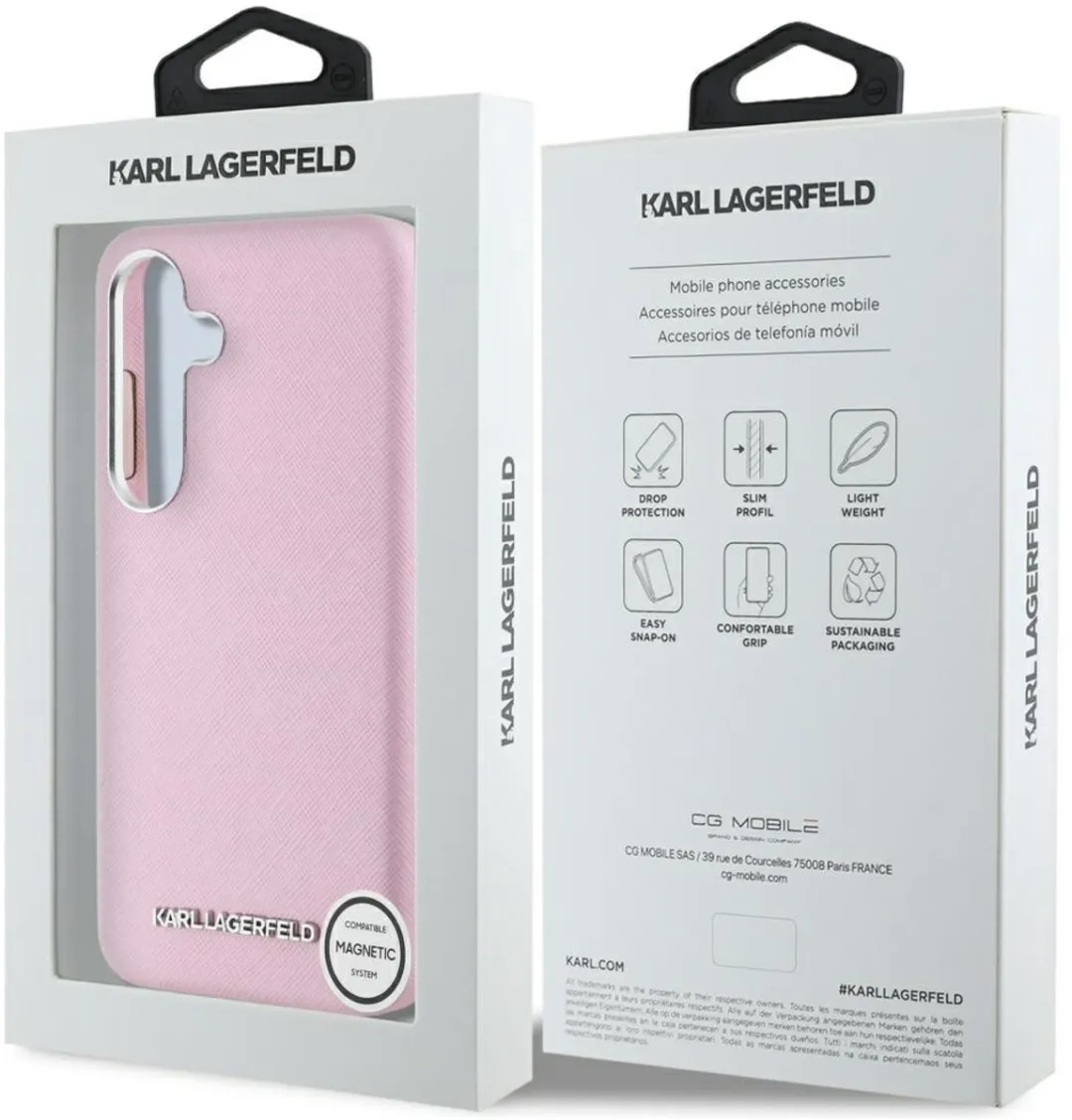 Karl Lagerfeld Safiano Hoesje - Transparent - 1 Pasje
