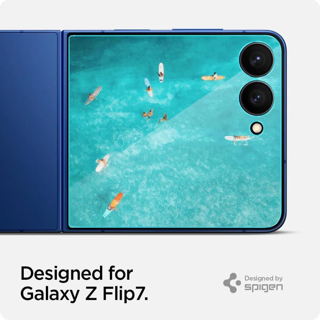 Spigen Glas.tR EZ Fit Screenprotector Samsung Galaxy Z Flip 7 - 2 Stuks