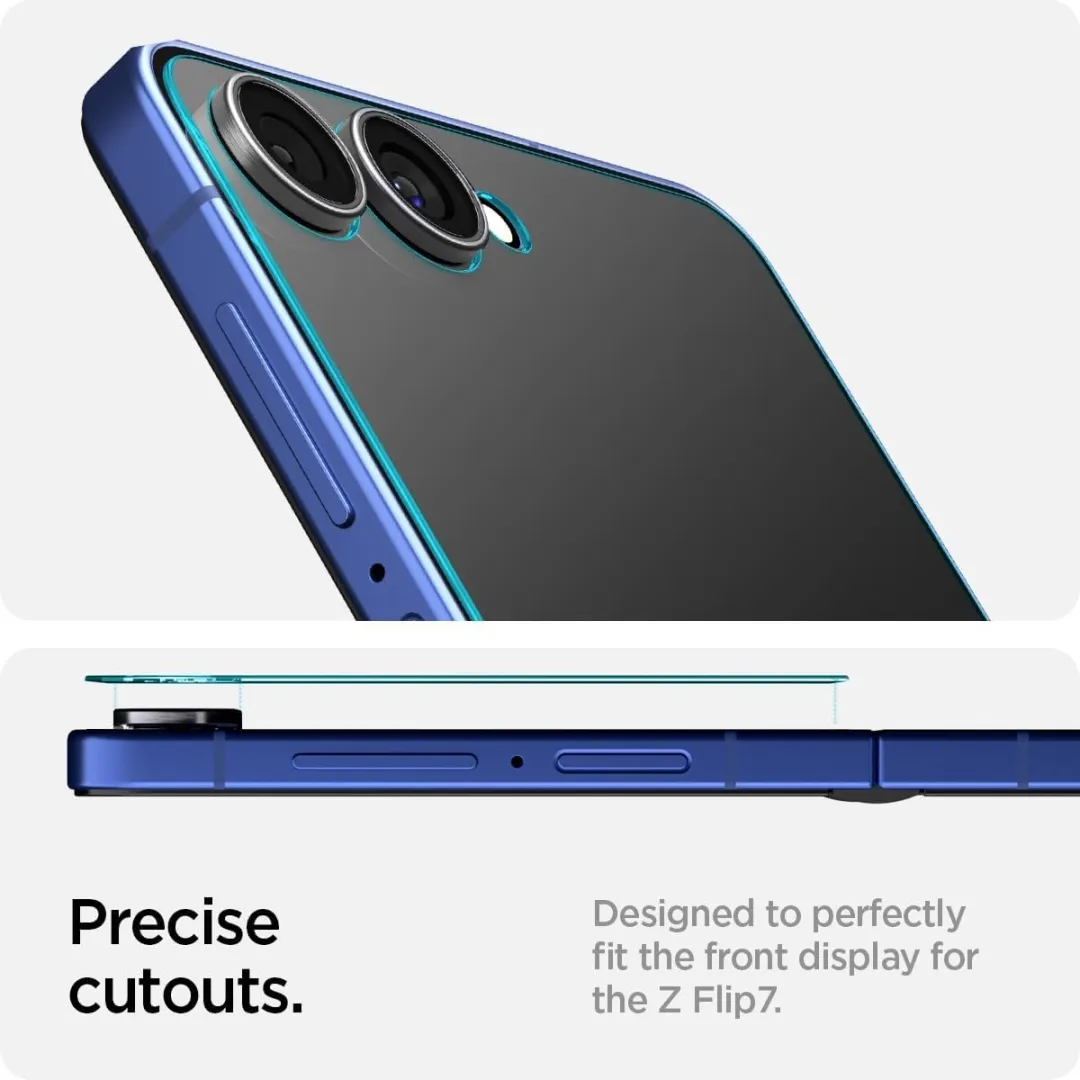 Spigen Glas.tR EZ Fit Screenprotector Samsung Galaxy Z Flip 7 - 2 Stuks
