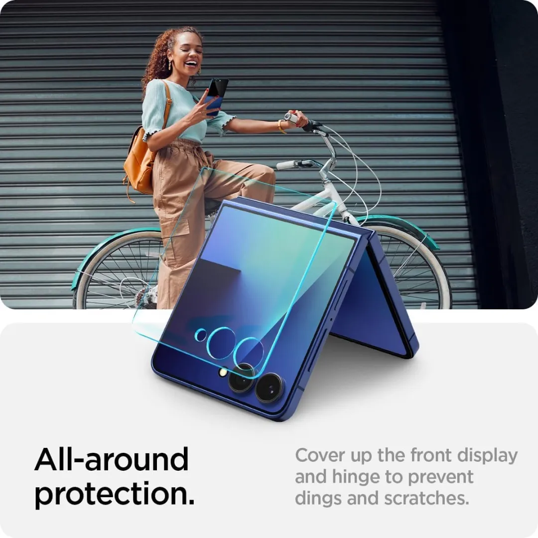 Spigen Glas.tR EZ Fit Screenprotector Samsung Galaxy Z Flip 7 - 2 Stuks